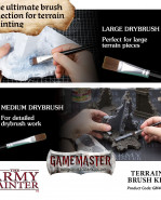 The Army Painter - Gamemaster: Terrain Brush Kit - sada štetcov